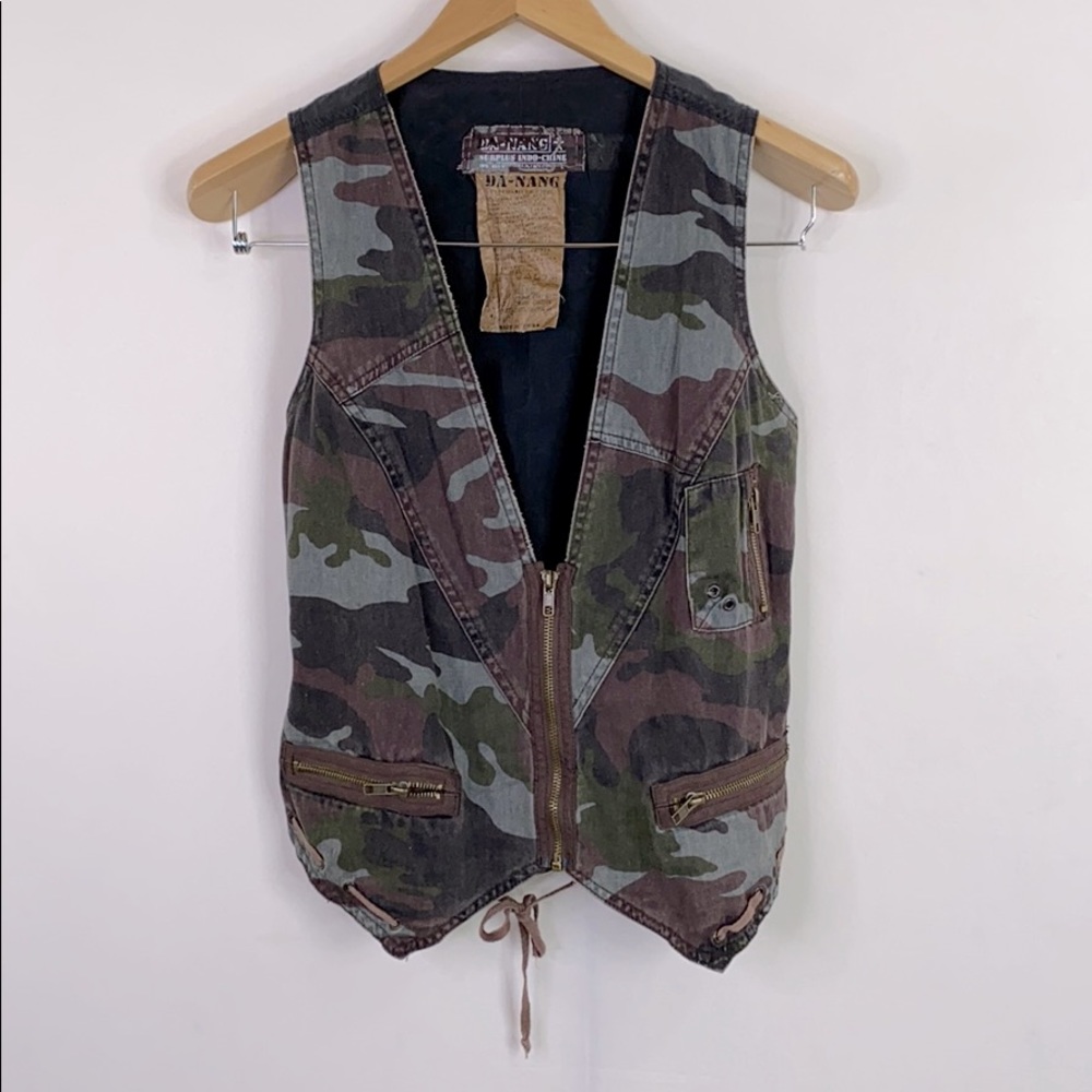 Camo Print Surplus Womens Waistcoat Vest
